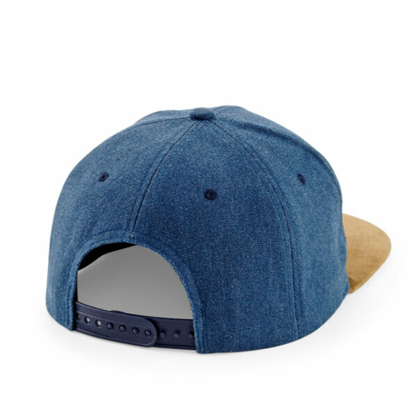 Šiltovka semiš turistika, semiš modrá - zad