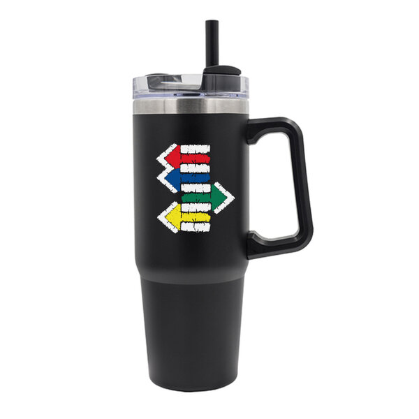 Termohrnček ten správny smer, 900 ml, čierna - termohrncek-ten-spravny-smer