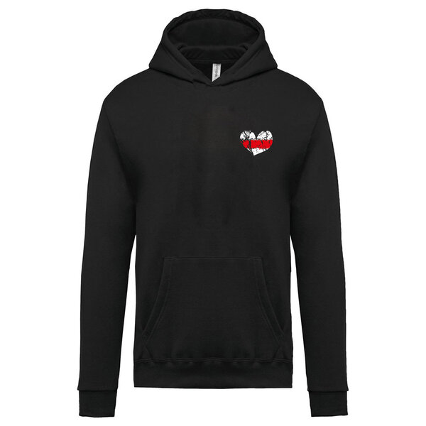 Pánska mikina s kapucňou turistická značka srdiečko - panska-mikina-srdiecko