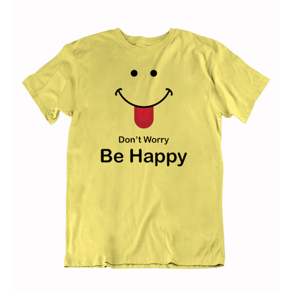 Pánske vtipné tričko be happy - be happy