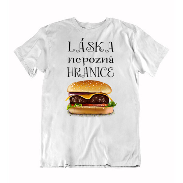 Pánske vtipné tričko láska nepozná hranice - 514