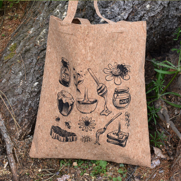 Korková taška včelár - korkova-eko-taska-pre-vcelara