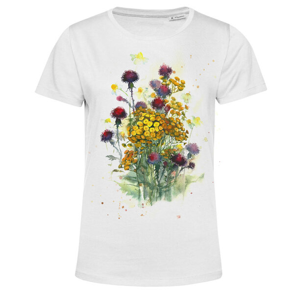 Dámske bio tričko  letné lúčne kvety - letné lúčne kvety