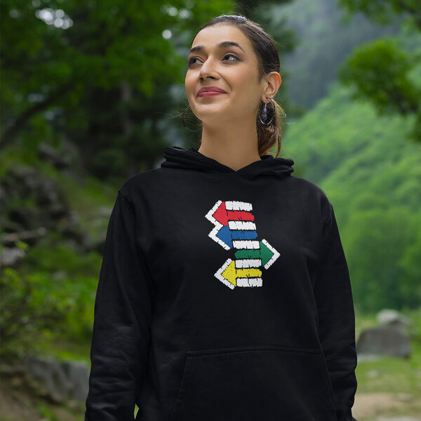 Dámska mikina s kapucňou ten správny smer - foto ten dpravny smer