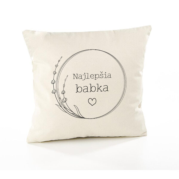 Vankúš najlepšia babka - vankus-pre-babku-s-textom-najlepsia-babka