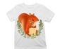 Detské tričká – veverička