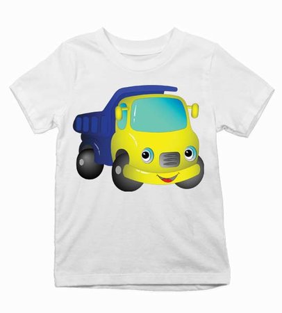 tricko-s-potlacou.auto Detské tričko nákladiak s úsmevom - tricko-s-potlacou.auto