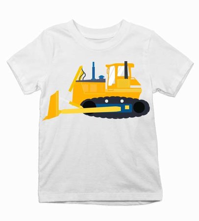 detske-tricko-buldozer Detské tričko žltý buldozér - detske-tricko-buldozer