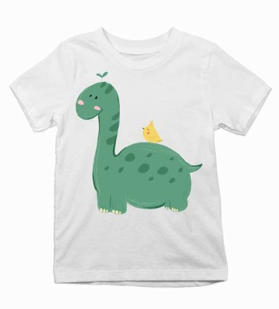 Detske-tricko-dinosaurus-vtacik Detské tričko dinosaurus a vtáčik - Detske-tricko-dinosaurus-vtacik