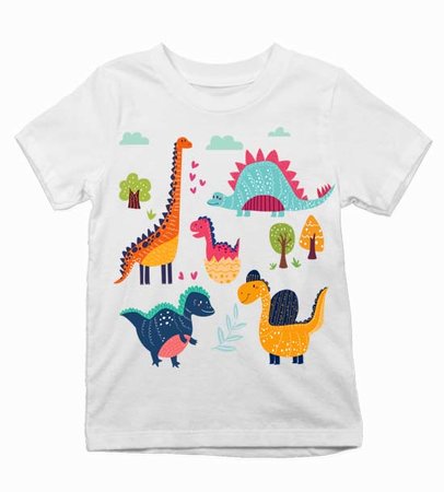 10 Detské tričko partia dinosaurov - 10