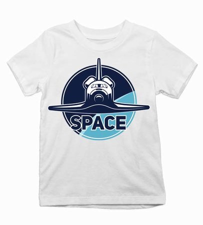 raketoplan-space-potlac Detské tričko raketoplán v kruhu - raketoplan-space-potlac
