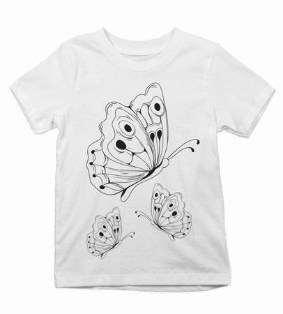 malovane-tricko-motyl Detské tričko maľované motýle - malovane-tricko-motyl