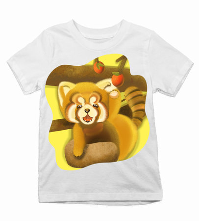 detske-tricko-spotlacou-ahooy Detské tričko panda červená - detske-tricko-spotlacou-ahooy