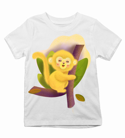 detske-tricko-zlta-opicka Kópia detské tričko vlčiak - detske-tricko-zlta-opicka