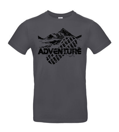 2 Pánske tričko adventure tmavé - 2
