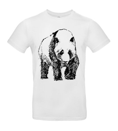 50 Pánske tričko panda skica - 50