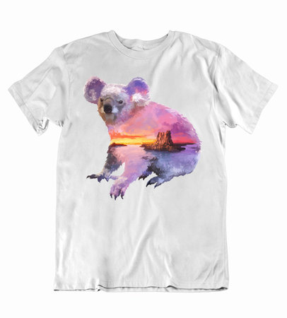 9 Pánske tričko maľovaná koala - 9